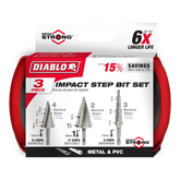 Diablo DSDS003 3 pc Impact Step Drill Bit Set (3-Piece)