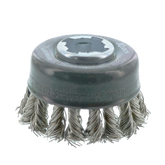 Diablo DPB275XKCS01F 2-3/4" X-LOCK Stainless Steel Knot Cup Brush