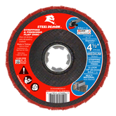 Diablo DCX045MEDX01F Diablo Steel Demon™ 4-1/2" Medium Grit Stripping and Finishing Flap Disc for X-LOCK™ and 7/8" Arbor Angle Grinders