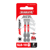 Diablo DSL8102P2 2" SL8-10 Slotted Drive Bits