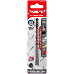 Diablo DMD1964JP1 19/64" Metal Demon™ Drill Bit for Mild, Hardened and Stainless Steels