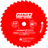 Diablo D0736CF 7-1/4" x 36-Teeth Steel Demon™ Cermet II Saw Blade for Thick Metal