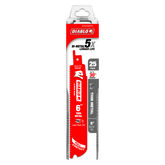 Diablo DS0620BF25 6" 20/24TPI Bi-Metal Reciprocating Saw Blades for Thin Metal (25-Pack)