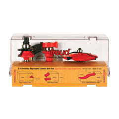 Freud 97-254 3 Piece Premier Adjustable Cabinet Bit Set