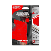 Diablo DWS045MEDF03G Diablo Sand Demon™ 4-1/2" x 5-1/2" Double-Sided Medium Grit Reusable Hand Sanding Sheet (3-Pieces)