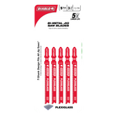 Diablo DJT102BF5 3-5/8" 13TPI Bi-Metal Jig Saw Blades for Plexiglass (5-Pack)