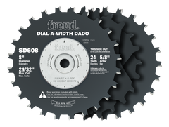 Freud SD608: 8" Dial-A-Width Stacked Dado Set