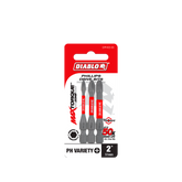 Diablo DPHV2-S3 2" Assorted Phillips Drive Bits (3-Piece)