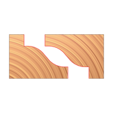 Freud UP286-IC 3-15/16" x 63/64" x 1-1/4" Matched Reverse Detail Cutters