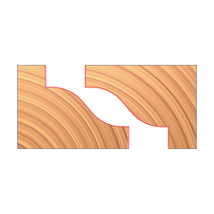 Freud UP286-IC 3-15/16" x 63/64" x 1-1/4" Matched Reverse Detail Cutters