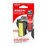Diablo DFBLBLOFIN01G 5" x 3" x 1" 100-Grit Large Flat Edge Sanding Sponge