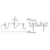 CMT 257.036.07 WOOD & METAL 7-1/4”x0.067”/0.049”x5/8”<> T=36 MATB