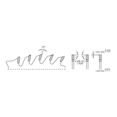 CMT 256.050.10 COMBINATION 10’’x0.102”/0.071”x5/8’’ T=50 ATB+FLAT
