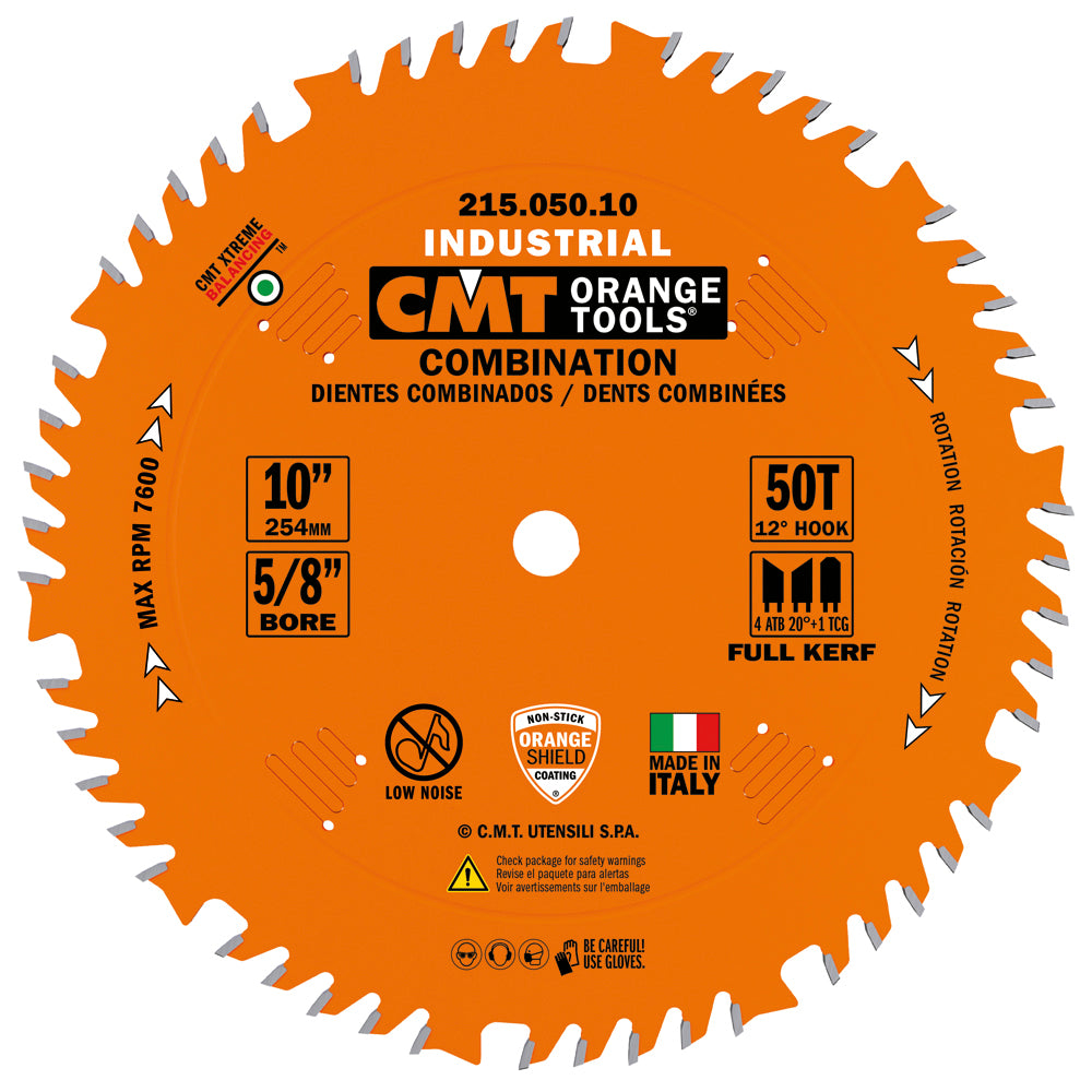 CMT 215.050.10 COMBINATION 10”x0.126”/0.087”x5/8’’  T=50 4ATB+TCG