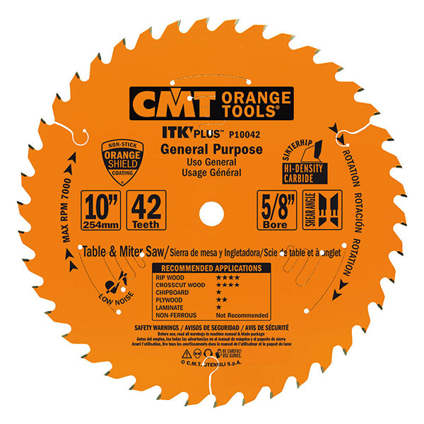 CMT P10042 ITK-PLUS® GENERAL PURPOSE 10”x0.094”x0.063”x5/8” T=42 ATB+SHEAR