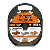 CMT 230.524.08 PRECISION DADO 8’’x1/4” to 29/32”x5/8’’ T=24 FLAT+ATB (-12° NEG)