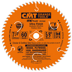 CMT P07060 ITK-PLUS® ULTRA FINISH 7-1/4”x0.067”x0.039”x5/8”<> T=60 ATB+SHEAR