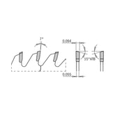 CMT 253.060.08 FINE FINISH COMPOUND SLIDING 8-1/2’’x0.094”/0.055”x5/8’’ T=60 ATB