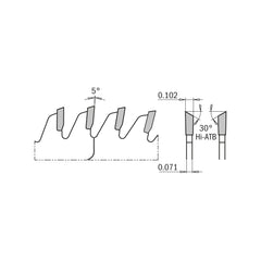 CMT 255.080.10 ULTRA FINISH 10’’x0.110”/0.071”x5/8’’ T=80 Hi-ATB