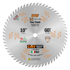 CMT 252.060.10 FINE FINISH 10”x0.102”/0.071x5/8’’  T=60 ATB