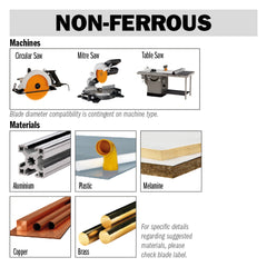 CMT 296.160.56H THICK NON-FERROUS METAL & MELAMINE 160x20mm T=56 TCG (-6° NEG)