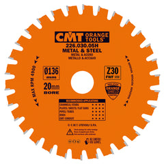 CMT 226.030.05H MEDIUM/THICK - METAL & STEEL 5-3/8’’x0.059’’/0.047”x20mm T=30 FWF