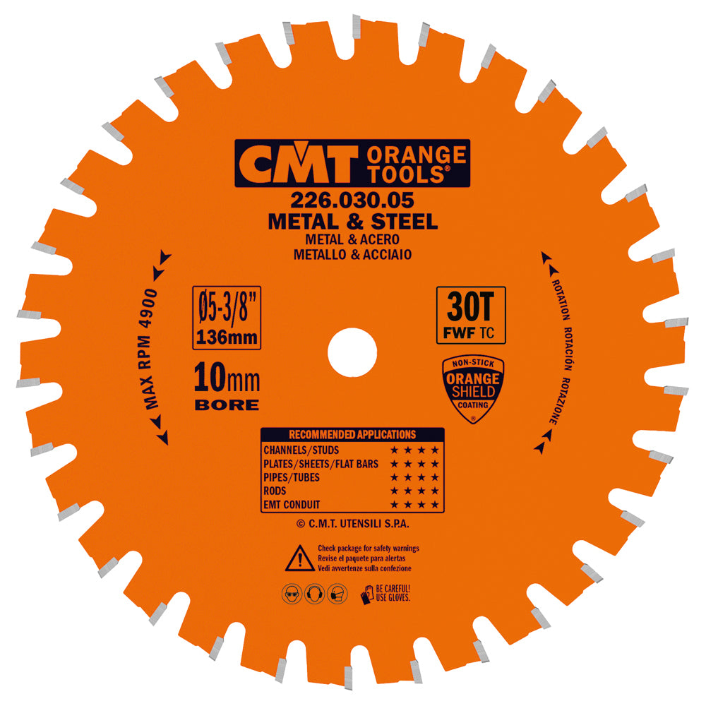 CMT 226.030.05 MEDIUM/THICK - METAL & STEEL 5-3/8’’x0.059’’/0.047”x10mm T=30 FWF
