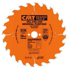 CMT 291.160.24H GENERAL PURPOSE 160x0.087”/0.062”x20mm   T=24 ATB