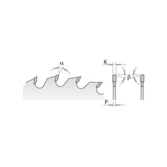 CMT 285.640.10M HEAVY-DUTY GENERAL PURPOSE 250x0.126”/0.087”x30mm T=40 ATB