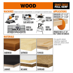 CMT 219.060.08 ULTRA FINISH SLIDING COMPOUND 8-1/2”x5/8’’ T=60 Hi-ATB+TCG (-5°NEG)