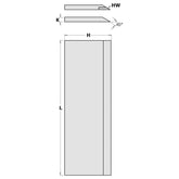 CMT 792.997.30 PLANER & JOINTER KNIVES HS 18%W 1050x30x3mm (2 PCS.)