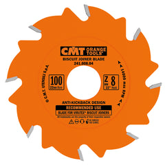 CMT 240.008.04 BISCUIT JOINER 4” x22mm T=8