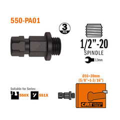 CMT 550-PA03 XTREME FAST ADAPTOR 5/8”-18 FOR HOLE SAW ?Ø6” (152mm)