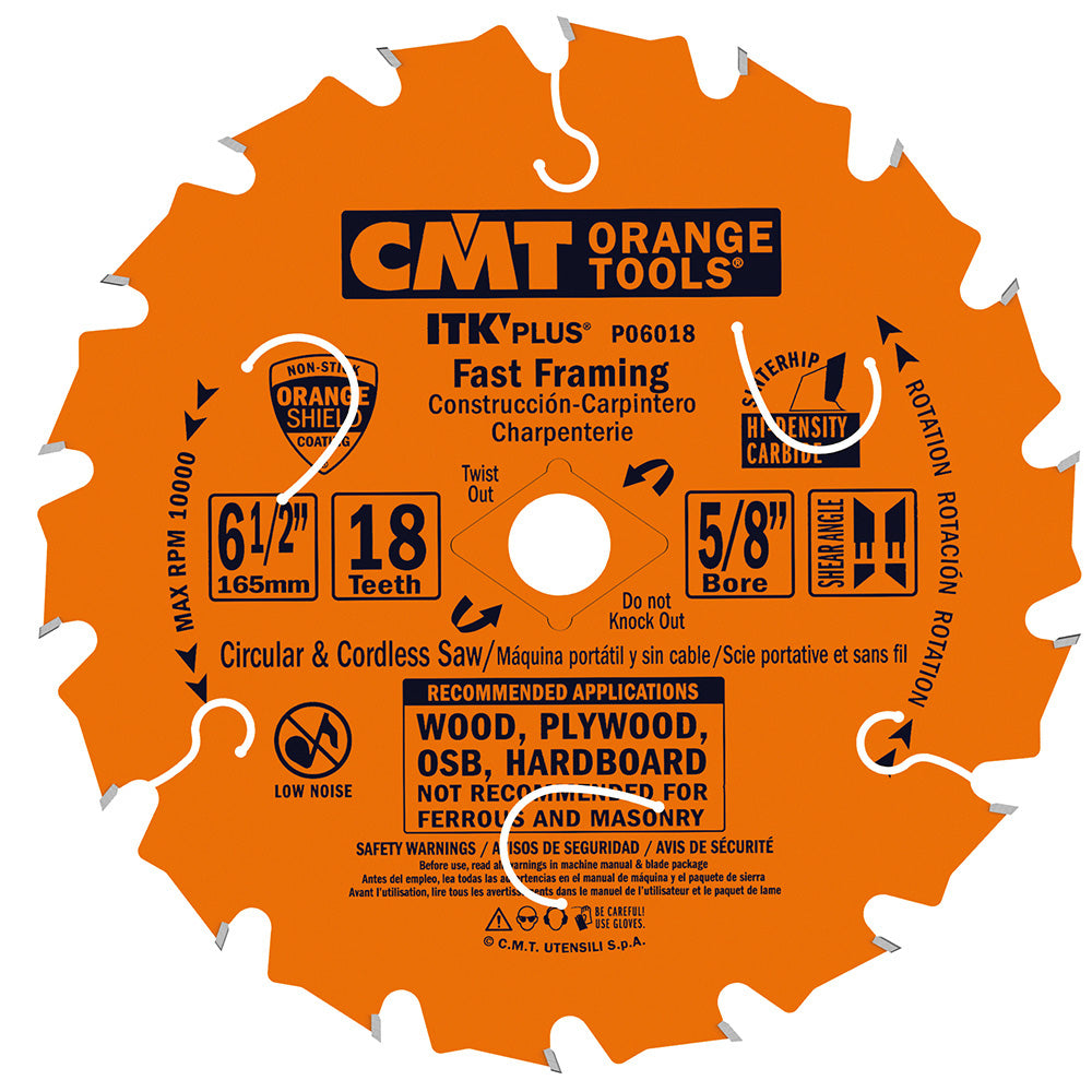 CMT P06018-X10 ITK-PLUS® FAST FRAMING 6-1/2”x5/8”<> (10-PC. BULK MASTERPACK)