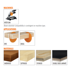 CMT P10060S ITK-PLUS® FINISH SLIDING COMPOUND 10”x5/8” T=60 ATB+SHEAR