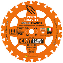CMT 250.324.07 FRAMING ZERO GRAVITY 7-1/4”x0.070”/0.048”x5/8”<> T=24 ATB