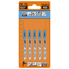 CMT JT218A-5 JIG SAW BLADES METAL/FINE CURVE (HSS) 3”x 21TPI (5-PCS.)