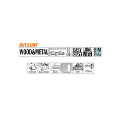 CMT JS711DF-5 RECIPROCATING SAW BLADES for WOOD&METAL (BIM) 6”x 6TPI (5-PCS.)