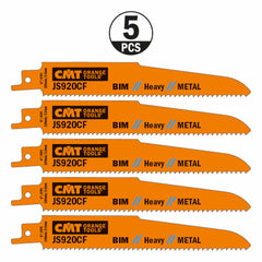 CMT JS920CF-5 RECIPROCATING SAW BLADES for METAL (BIM) 6”x 9TPI (5-PCS.)
