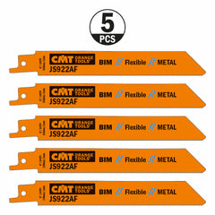 CMT JS922AF-5 RECIPROCATING SAW BLADES for METAL (BIM) 6”x 24TPI (5-PCS.)