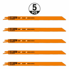 CMT JS1222VF-5 RECIPROCATING SAW BLADES for WOOD&METAL (BIM) 12”x 10-14TPI (5-PCS.)