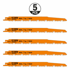 CMT JS1531L-5 RECIPROCATING SAW BLADES for WOOD (HCS) 10”x 5TPI (5-PCS.)