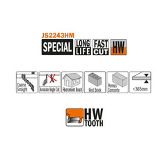 CMT JS2243HM SPECIAL RECIPROCATING SAW BLADES 18”x 2TPI (1-PC.)