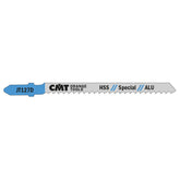 CMT JT127D-5 JIG SAW BLADES ALUMINUM/FINE STRAIGHT (HSS) 4”x 8TPI (5-PCS.)