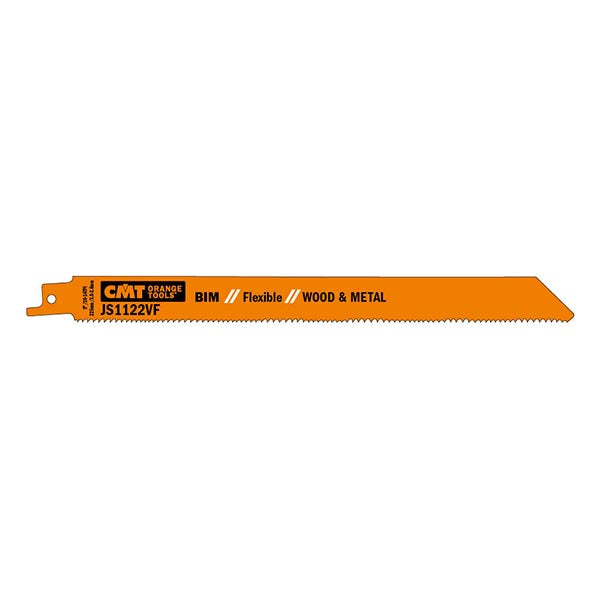 CMT JS1122VF-5 RECIPROCATING SAW BLADES for WOOD&METAL (BIM) 9” x 10-14TPI (5-PCS.)