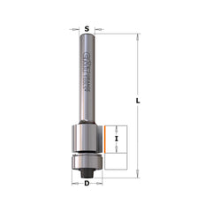 CMT 806.128.61 DP - FLUSH TRIM BITS FOR LAMINATES D=1/2”x7/16” S=1/4”