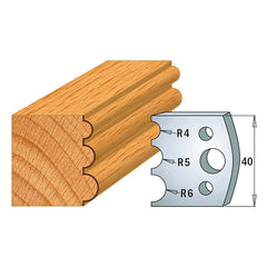 CMT 690.090 PROFILE KNIVES FOR INSERT SHAPER SYSTEM SP 1-37/64”x5/32” (40x4mm)