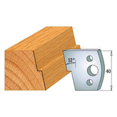 CMT 690.027 PROFILE KNIVES FOR INSERT SHAPER SYSTEM SP 1-37/64”x5/32” (40x4mm)