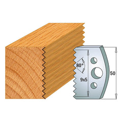 CMT 690.524 PROFILE KNIVES FOR INSERT SHAPER SYSTEM SP 1-31/32”x5/32” (50x4mm)