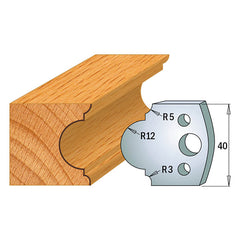 CMT 690.018 PROFILE KNIVES FOR INSERT SHAPER SYSTEM SP 1-37/64”x5/32”  (40x4mm)